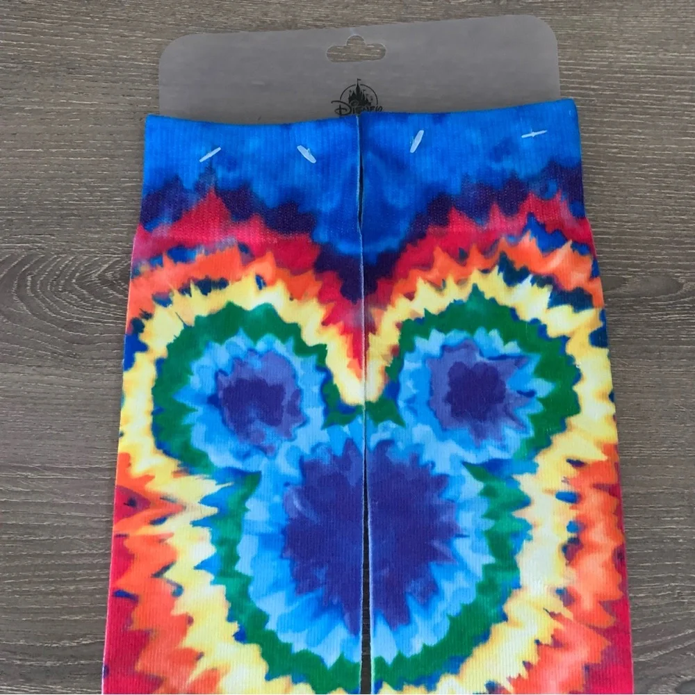 Disney Parks Disneyland Mickey Mouse Tie Dye Socks Rainbow